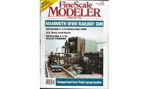 Revista Fine Scale Modeler 1992-02 Mammoth WWII Railway Gun